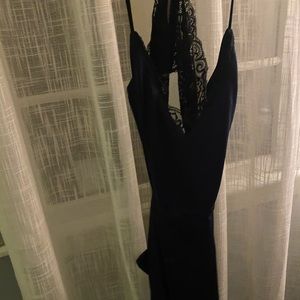 Black and Blue Lulu Homecoming Dress